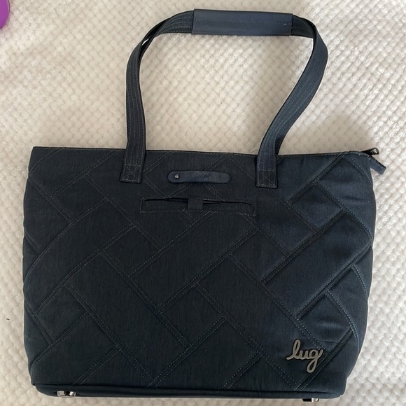 Lug Skyliner Quilted Design Tote Bag - Heather Indigo - Picture 1 of 5